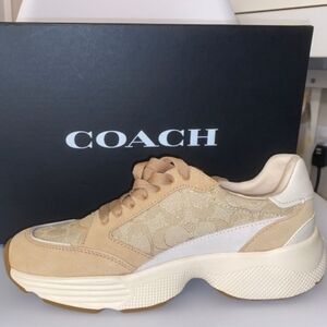 Beige Coach Sneakers